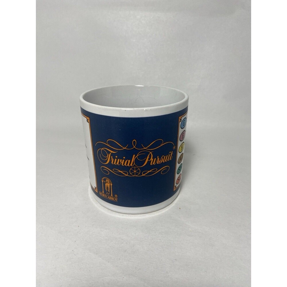 Trivial Pursuit Genius Edition Coffee Mug Cup Ceramic Gift Vintage 1981 12Oz Tea